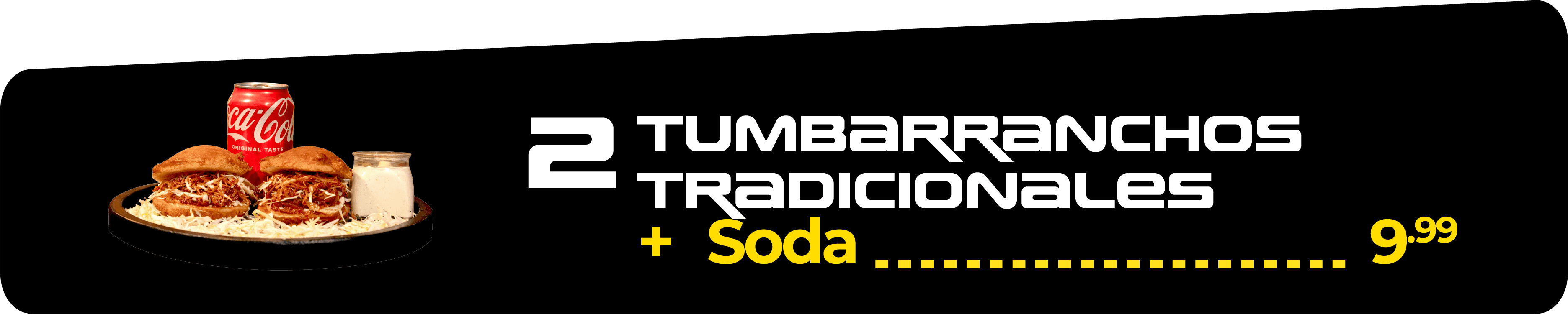 Combo 2 tumbarranchos tradicionales con refresco